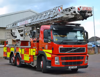 Volvo FM9 340 6×2*4 rigid Day cab Dennis-Vama TFL 333 aerial ladder platform [UK-spec] '2008
