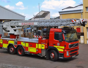 Volvo FM9 340 6×2*4 rigid Day cab Dennis-Vama TFL 333 aerial ladder platform [UK-spec] '2008