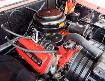 Under the hood 1955 DeSoto Firedome Sportsman (S22)