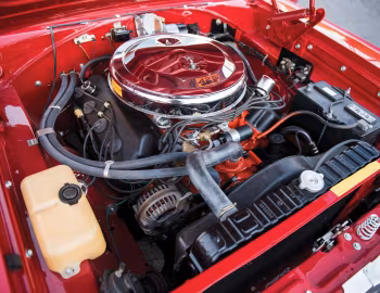 Bajo el capó 1966 Dodge Coronet 500 426 Hemi 2-door Hardtop (BW2P 23)