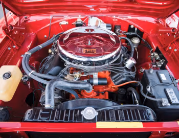 Bajo el capó 1966 Dodge Coronet 500 426 Hemi 2-door Hardtop (BW2P 23)