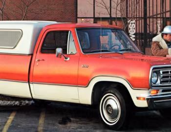 1975 Dodge D100 Conventional Cab Sweptline Pickup