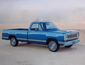 1975 Dodge D100 Conventional Cab Sweptline Pickup Custom Special Pkg.