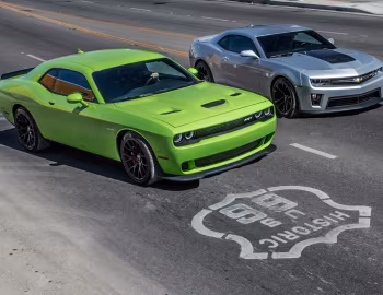 Dodge Challenger SRT Hellcat, Chevrolet Camaro ZL1
