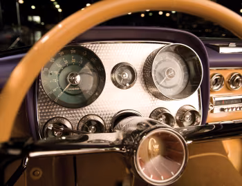 Камбінацыя прыбораў 1958 Dual-Ghia Convertible