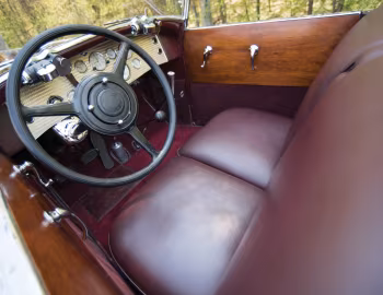 Painel frontal 1929 Duesenberg J 119/2551 Disappearing Top Convertible Coupe SWB by Murphy