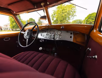 Panneau avant 1929 Duesenberg J 189/2210 Blind Quarter Brougham SWB by LaGrande
