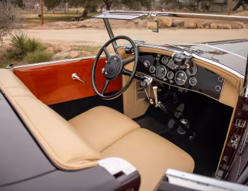 Interior 1930 Duesenberg J 235/2369 Convertible Coupe SWB by Murphy