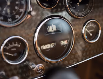 Painel 1929 Duesenberg J 414/2199 Disappearing Top Torpedo Convertible Coupe SWB by Murphy
