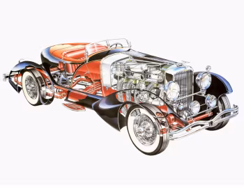 1931 Duesenberg J 465/2509 "French True" Speedster SWB by Figoni