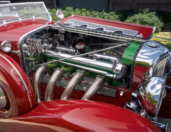 Bajo el capó 1935 Duesenberg J 548/2583 Torpedo Phaeton LWB by LaGrande
