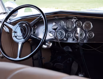 Painel frontal 1935 Duesenberg SJ 562/2592 Dual Cowl Phaeton LWB by LaGrande