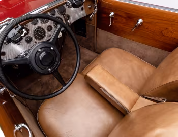 Panneau avant 1933 Duesenberg SJ 353/2501 Convertible Coupe SWB by Murphy