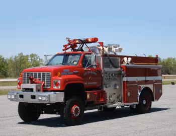1990 GMC TopKick E-ONE 500/500/75A/450DC/150H Fire Engine