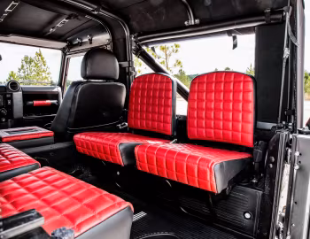 Interior E.C.D. Automotive Design Defender 90 "Project Desert Storm" '05.2019