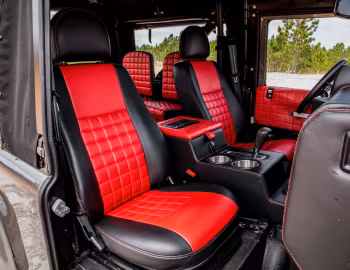 Interior E.C.D. Automotive Design Defender 90 "Project Desert Storm" '05.2019