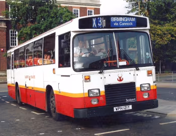 Leyland Tiger TRCTL11/2R East Lancs EL2000 [UK-spec] (B51F) '12.1989–01.1990