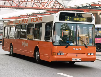 MAN NL 222FR East Lancs Spryte Demonstrator [UK-spec] (B43F) '12.1998