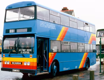 Scania BR112DH East Lancs demonstrator [UK-spec] (H49/37F) '11.1980