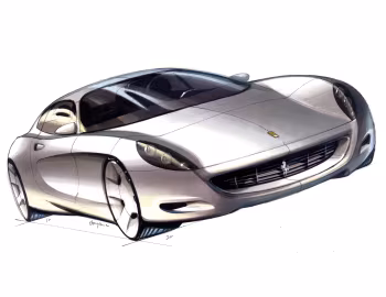 Эскиз Ferrari 612
