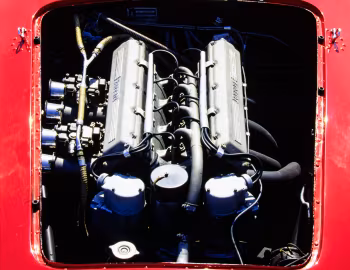 Sous la capuche Ferrari 750 Monza Spyder (#0462M) '08.1954