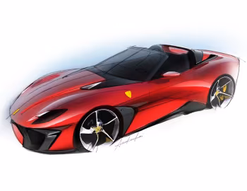 草图 Ferrari SP51 '09.2022