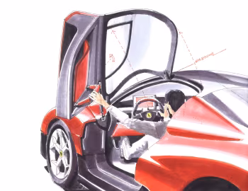 草图 Enzo Ferrari