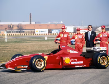 Ferrari F310, Luca Cordero di Montezemolo, Michael Schumacher, Eddie Irvine, Nicola Larini