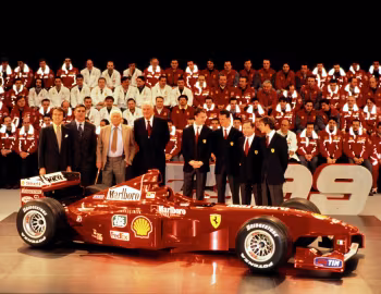 Ferrari F399, Gianni Agnelli, Luca Badoer, Luca Cordero di Montezemolo, Jean Todt, Michael Schumacher, Eddie Irvine