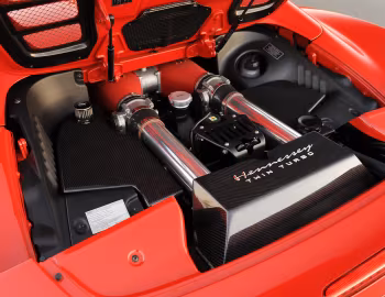 Sous la capuche Hennessey Ferrari 458 Spider HPE700 Twin Turbo '2013–15