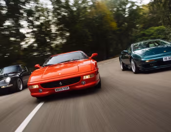 Lotus Esprit V8, Porsche 911 Carrera 3.6 Coupe, Ferrari F355 Berlinetta