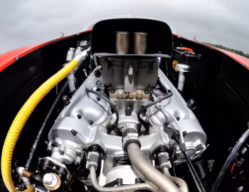 Sous la capuche Ferrari 375 MM Spyder (#0362AM) '10.1953