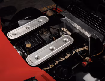 Sous la capuche Ferrari 512 BB avec l'option "Bicolore" [France] '1976–81