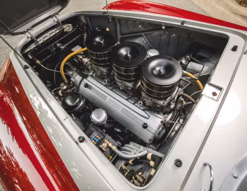 Sotto al cofano Ferrari 166 MM/53 Spyder (#0314M) '05.1953
