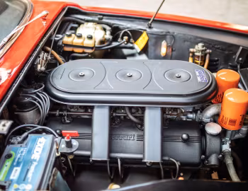 Under The Hood Ferrari 3000 Convertible (#10659) '1974
