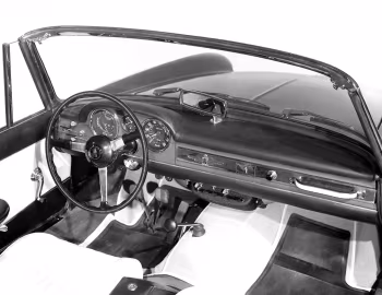 Panel frontal Fiat 1500 Cabriolet (115) '1963–65