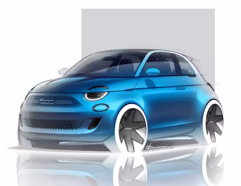 草图 Fiat 500 (332) '2020–至今