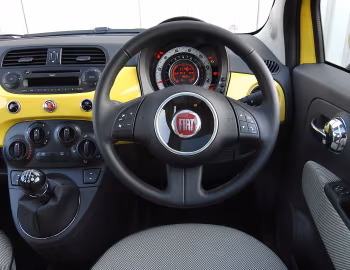 Panel frontal Fiat 500 Lounge [UK-spec] (312) '2008–15