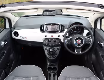 Panel frontal Fiat 500C Lounge [UK-spec] (312) '2015–20