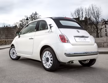 Fiat 500C "La Petite Robe Noire" by Guerlain [France] '2014
