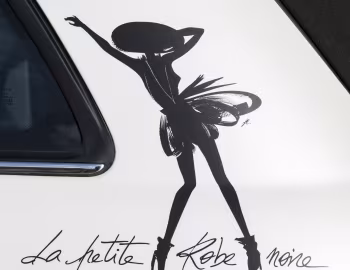 Fiat 500C "La Petite Robe Noire" by Guerlain [France] '2014