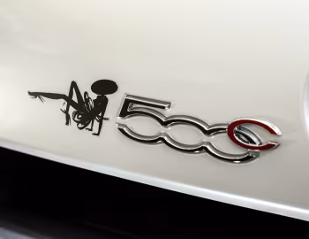Fiat 500C "La Petite Robe Noire" by Guerlain [France] '2014
