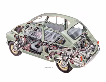 Fiat 600 (100) '03.1955–03.1957