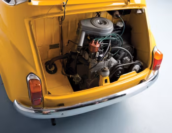 Sous la capuche Fiat 600 D Multipla (100) '1960–67