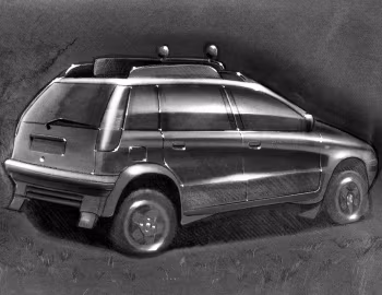 Boceto Giannini Fiat Punto 4×4 T.L. (176) '04.1994