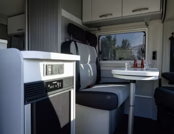Interior 2021–24 Hymer Free 540 "Blue Evolution" '09.2020–24