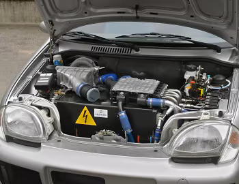 Bajo el capó Fiat Seicento Hydrogen (187) '2003