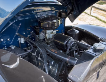 Under the hood 1941 Ford Deluxe Pickup (11C-83)