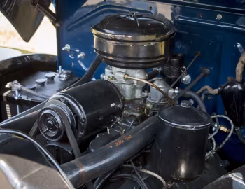 Under the hood 1941 Ford Deluxe Pickup (11C-83)