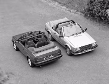 Ford Escort 1.6i Cabriolet [UK-spec] '1983–86